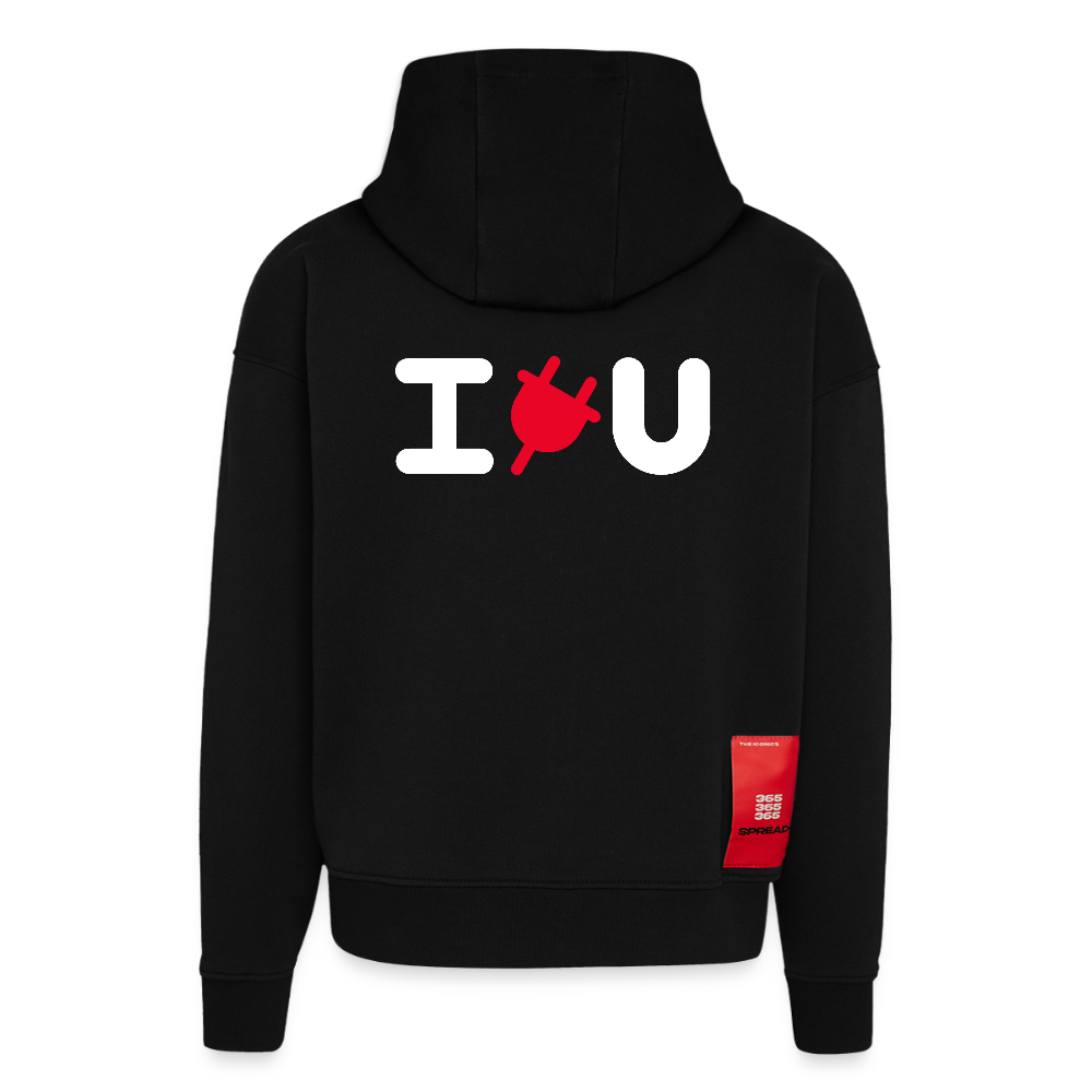Hoodie - IPLUGYOU - SOLID BLACK