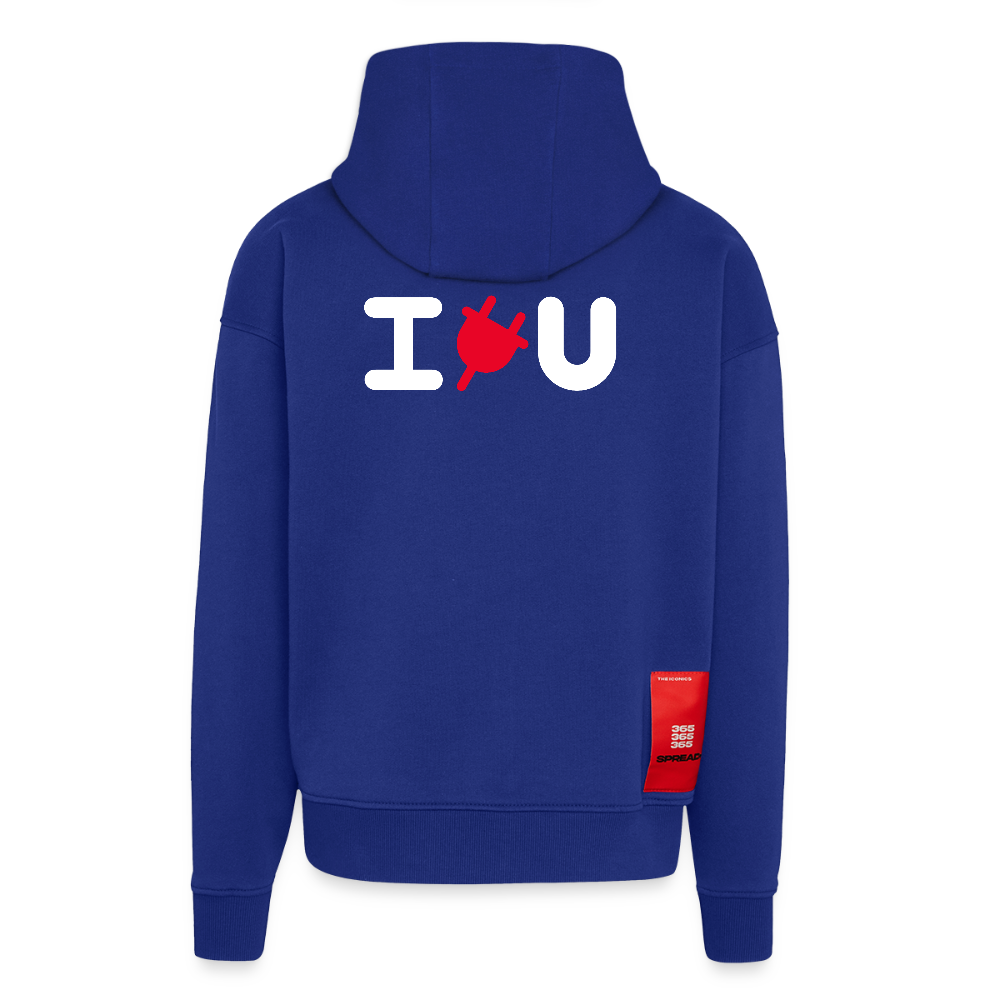 Zip Hoodie - IPLUGYOU - Iconic Blue