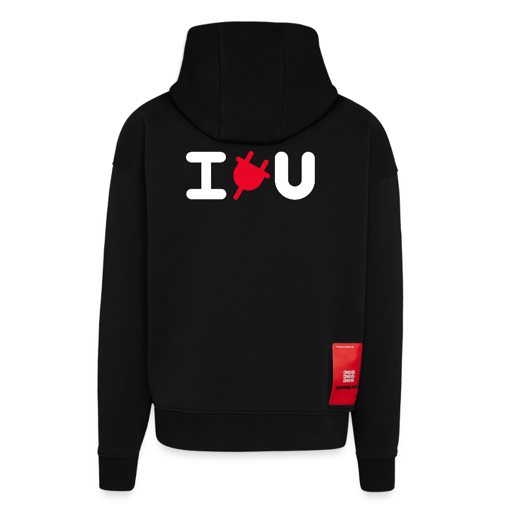 Zip Hoodie - IPLUGYOU - SOLID BLACK