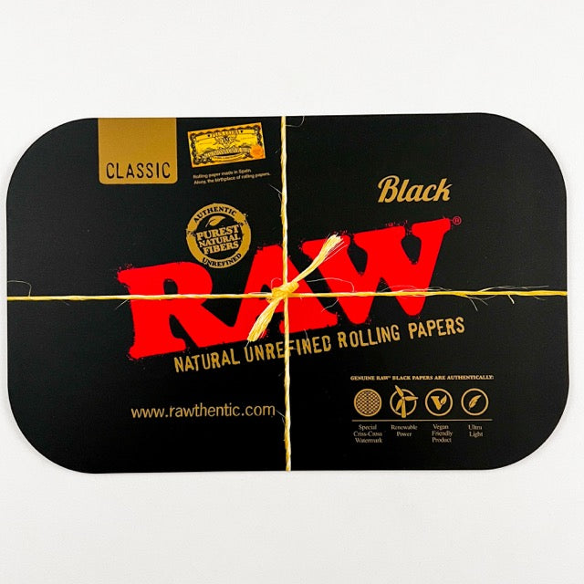 RAW Black Magnetic Rolling Tray Cover Small