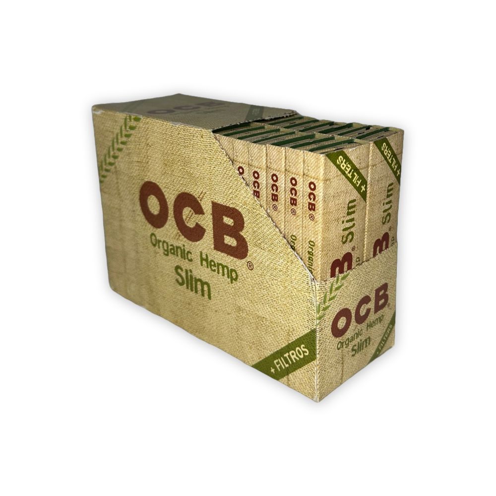 OCB Organic Hemp Slim + Tips Box/32