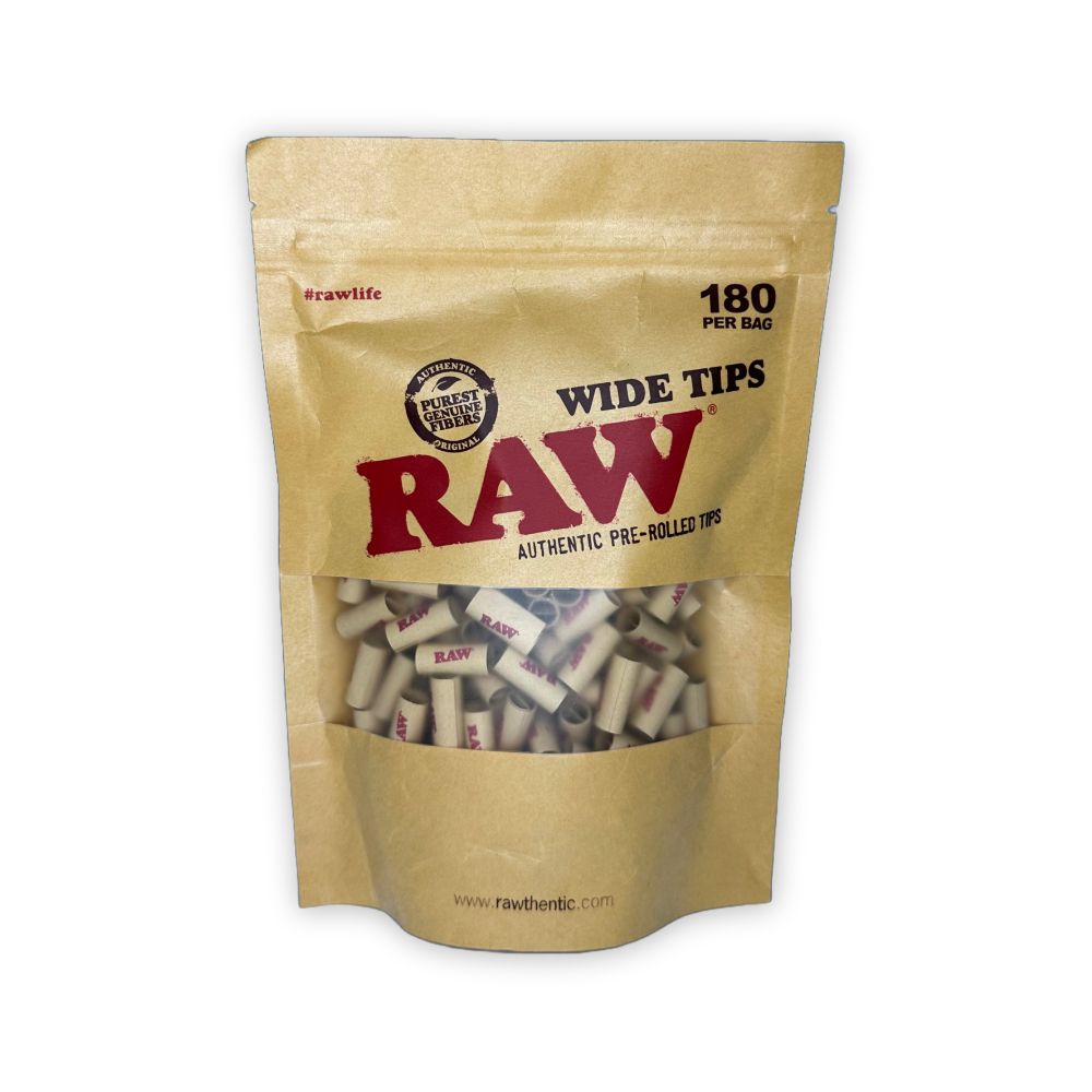 RAW Wide Prerolled Tips Bag