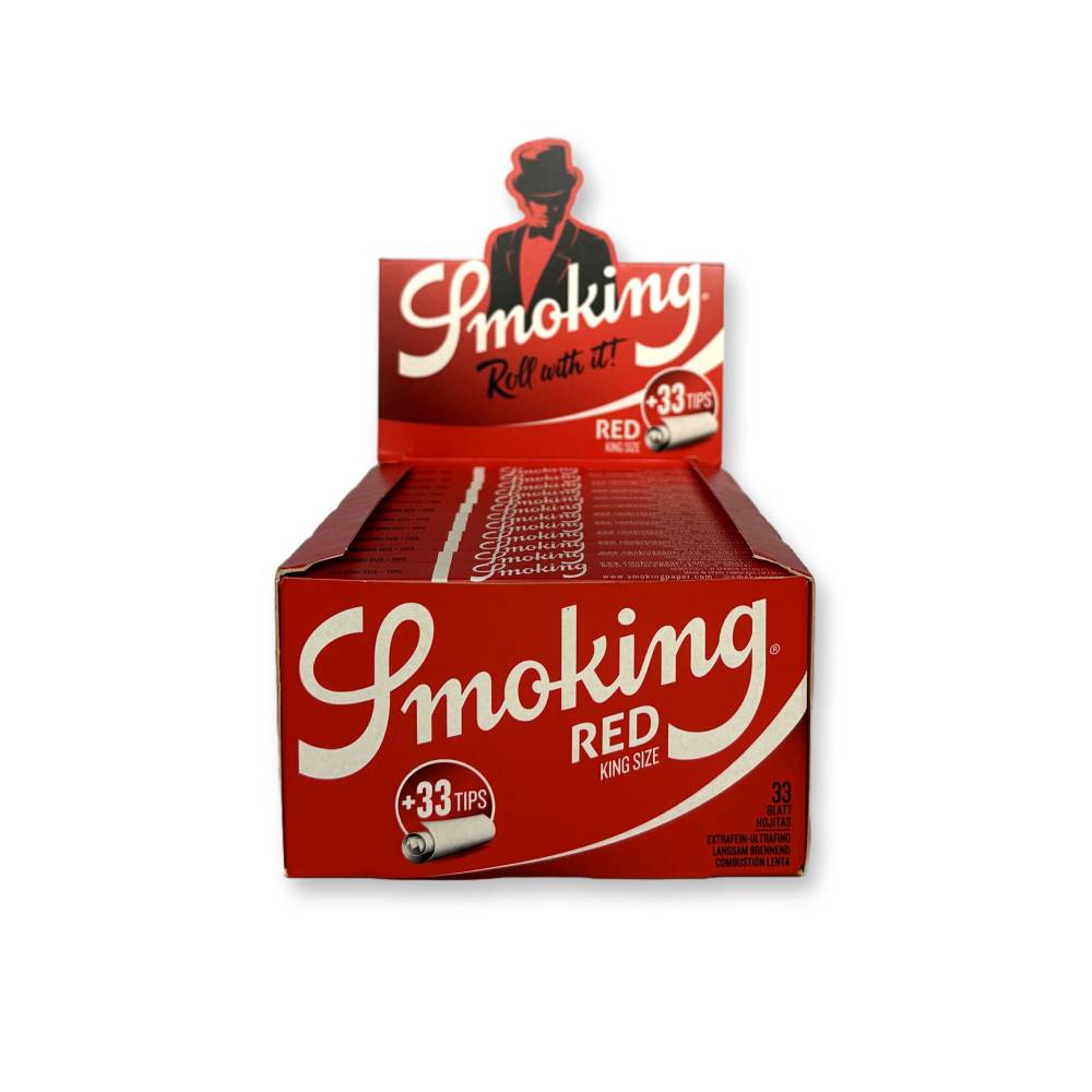 Smoking Red King Size + Tips Box/24