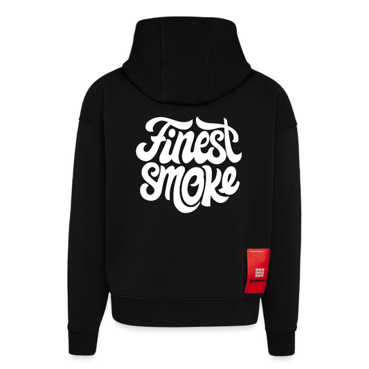 Hoodie - FinestSmoke - SOLID BLACK