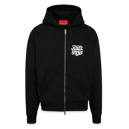 H.OS.O. Zip Hoodie - "FS - WhiteLabel" - SOLID BLACK
