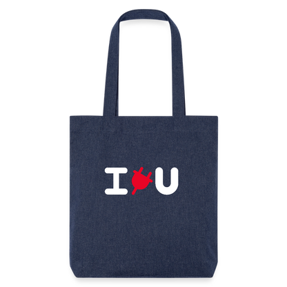 Tote Bag - IPLUGYOU - melange blue