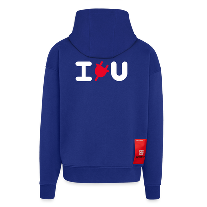 Zip Hoodie - IPLUGYOU - Iconic Blue