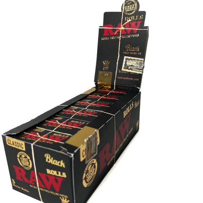 RAW Black Rolls 3m Box/12