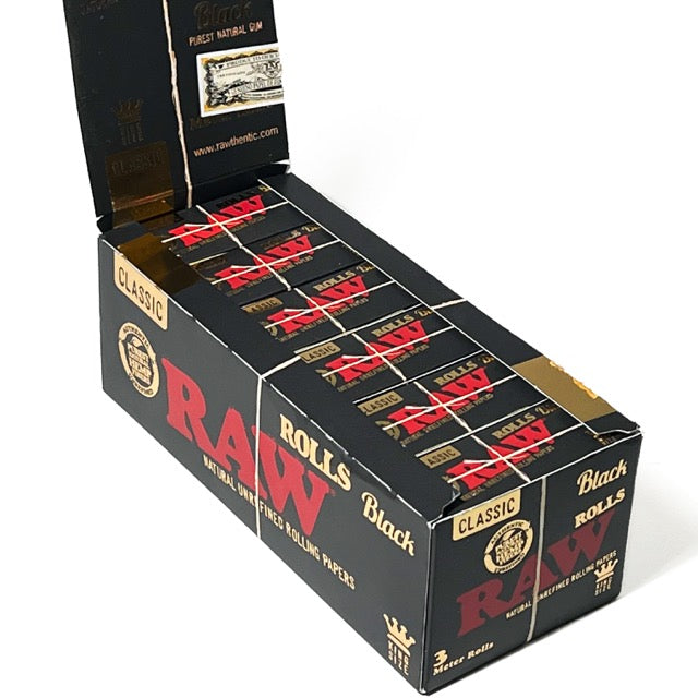 RAW Black Rolls 3m Box/12