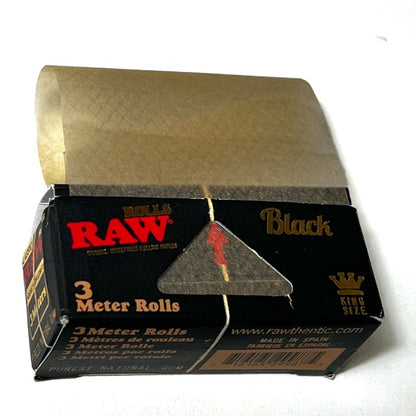 RAW Black Rolls 3m Box/12