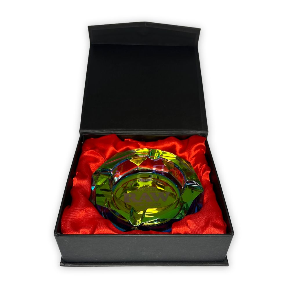 RAW Rainbow Glass Ashtray