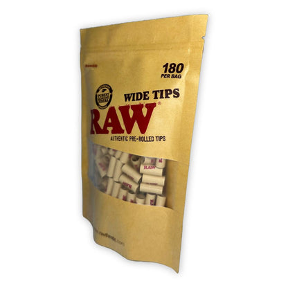 RAW Wide Prerolled Tips Bag