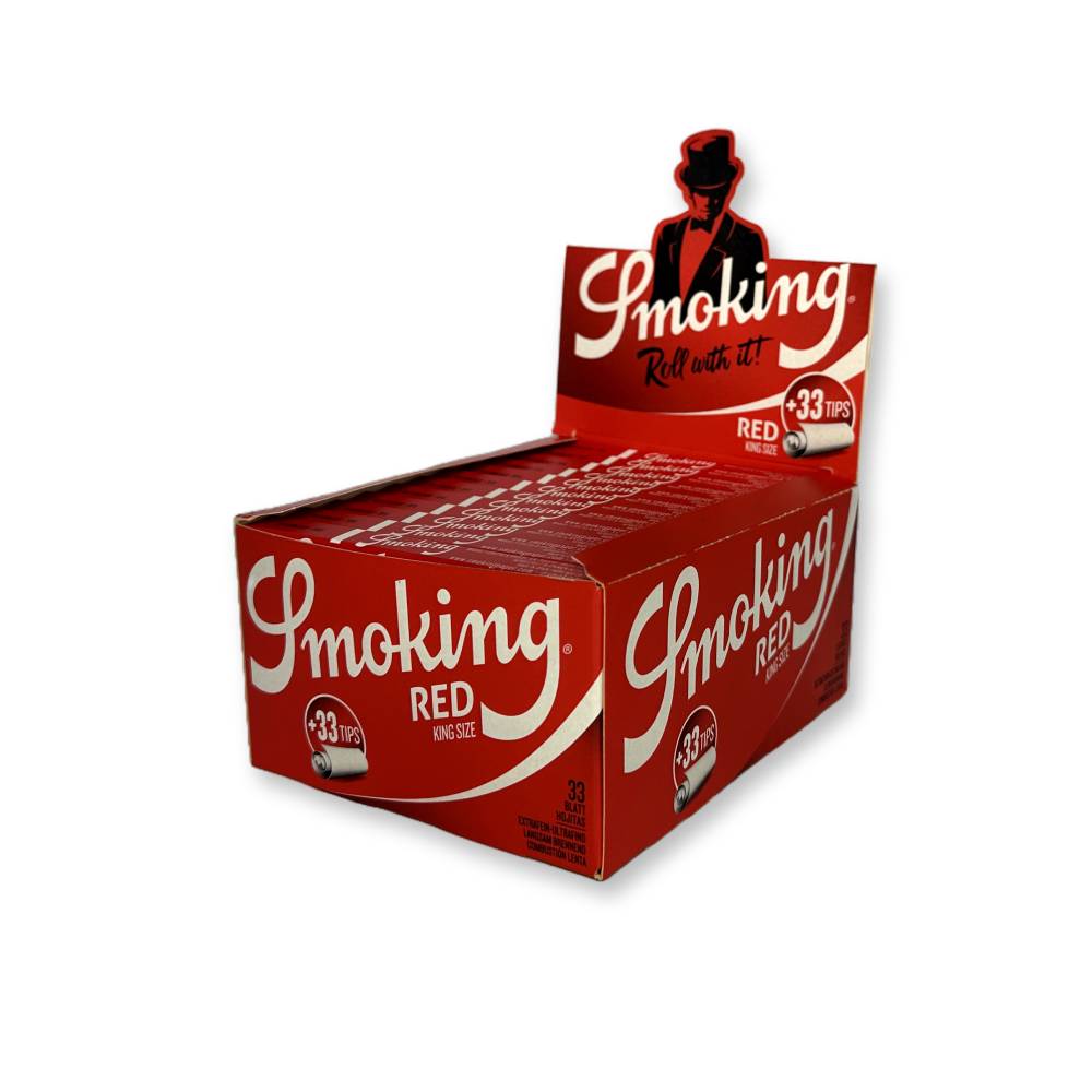 Smoking Red King Size + Tips Box/24